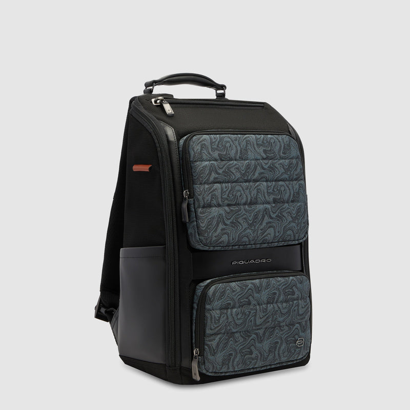 Leather & Water-Resistant Laptop Backpack 14"
