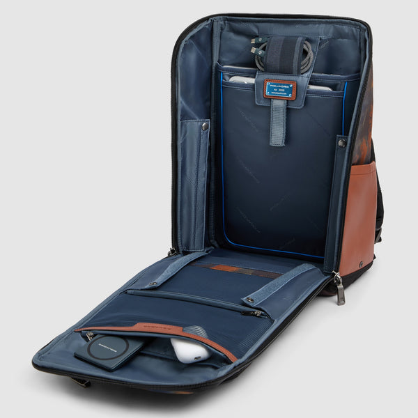 Leather & Water-Resistant Laptop Backpack 14" - 4