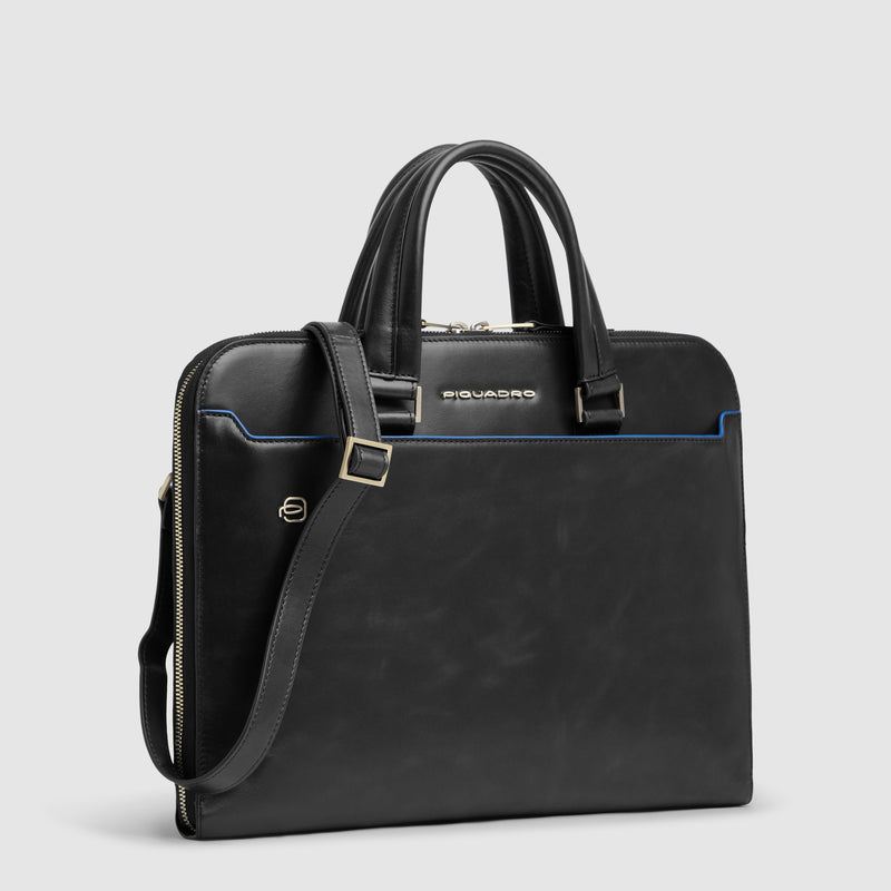 Leather Work Bag for 14" Laptop with RFID Protection