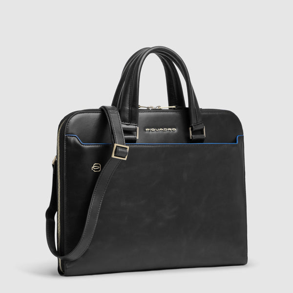 Pasta para portátil 14" em pele com bolso para rato Blue Square - 2