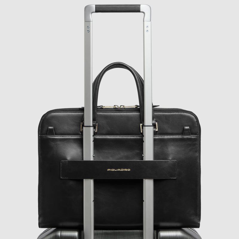 Leather Work Bag for 14" Laptop with RFID Protection