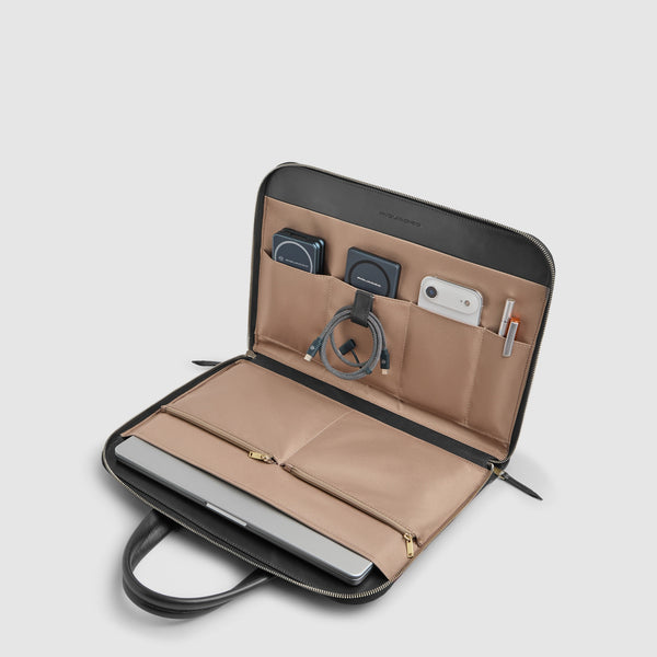 Leather Work Bag for 14" Laptop with RFID Protection - 4