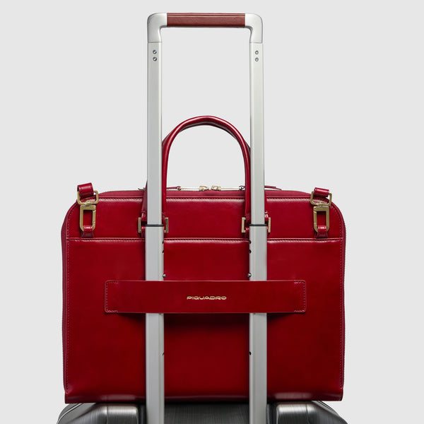 Leather Work Bag for 14" Laptop with RFID Protection - 3
