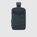Men's Sling Bag with Fingerprint Lock & RFID Protection - Blue