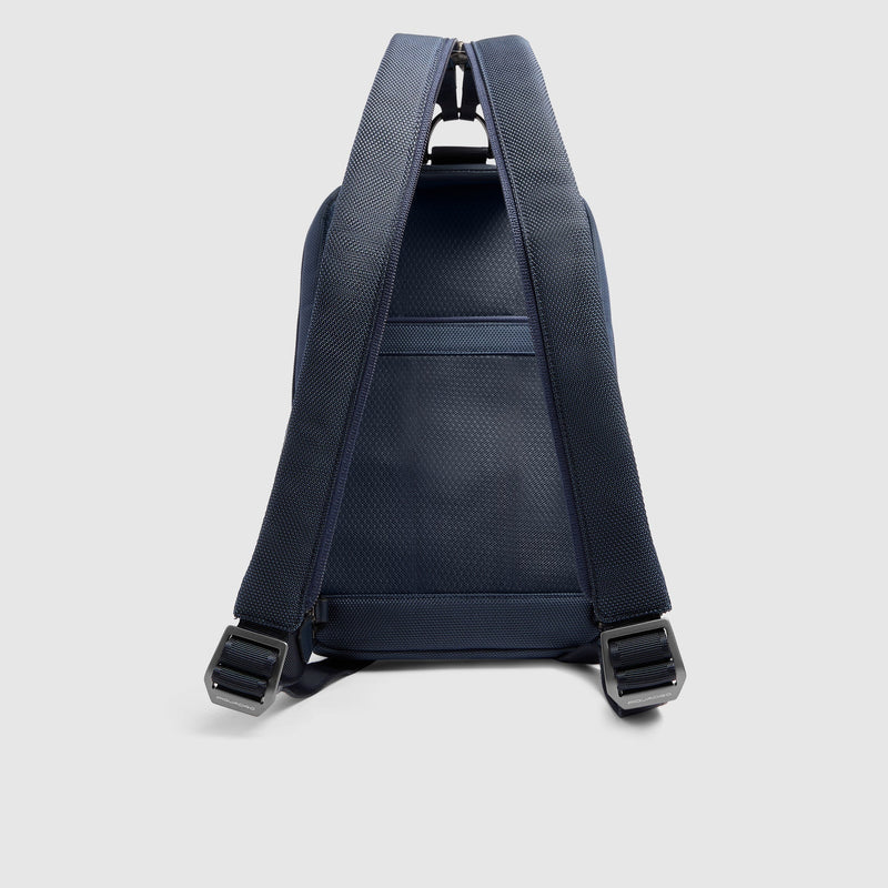 Men's Sling Bag with Fingerprint Lock & RFID Protection - Blue - photo 7