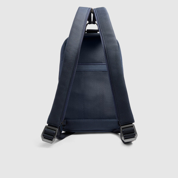 Men's Sling Bag with Fingerprint Lock & RFID Protection - Blue - photo 7