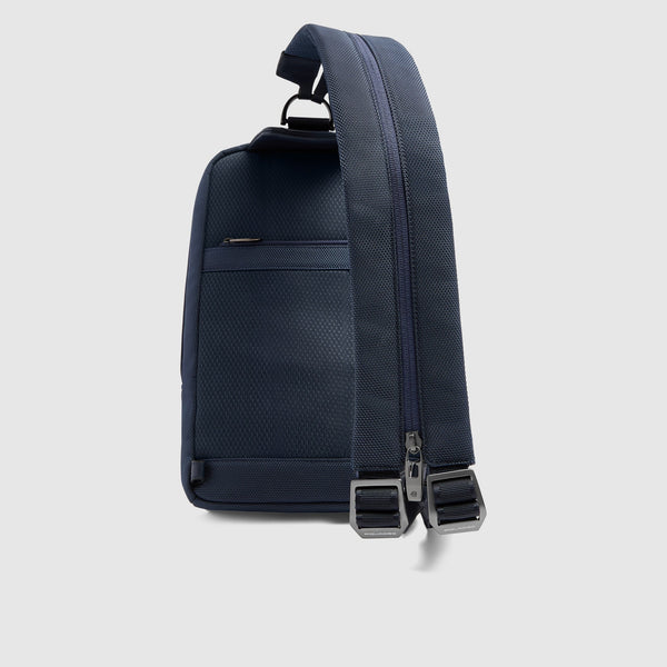 Men's Sling Bag with Fingerprint Lock & RFID Protection - Blue - photo 8