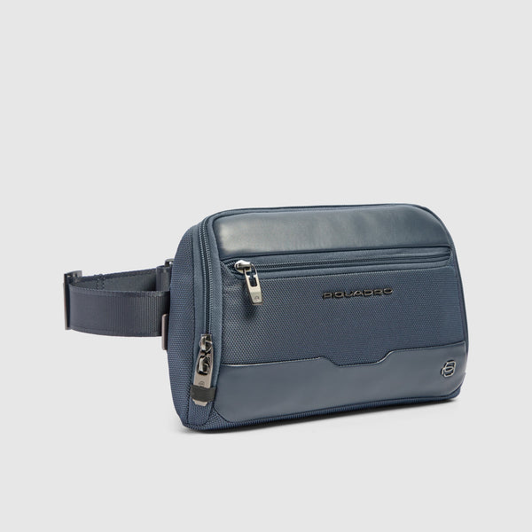 Sac banane modulaire pour homme en tissu recyclé - Bleu - photo 2