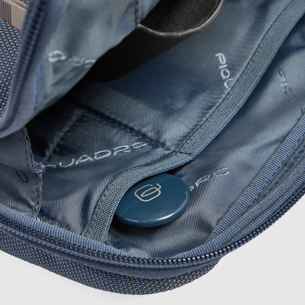 Sac banane modulaire pour homme en tissu recyclé - Bleu - photo 7