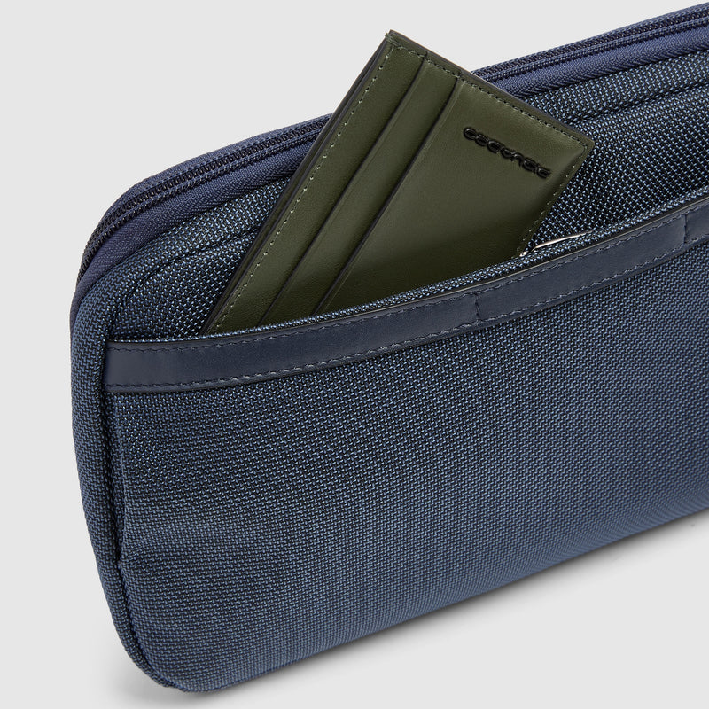 Sac banane modulaire pour homme en tissu recyclé - Bleu - photo 9