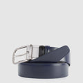 Men's Reversible Leather Belt with Prong Buckle