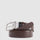 Men’s leather belt with prong buckle