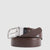 Men’s leather belt with prong buckle
