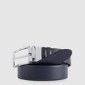 Reversible Leather Belt with Prong Buckle