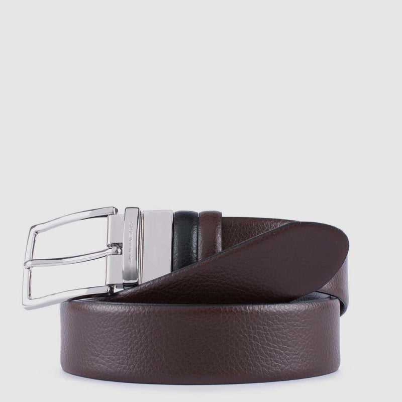 Reversible men’s belt with prong buckle