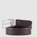 Reversible Leather Belt with Prong Buckle