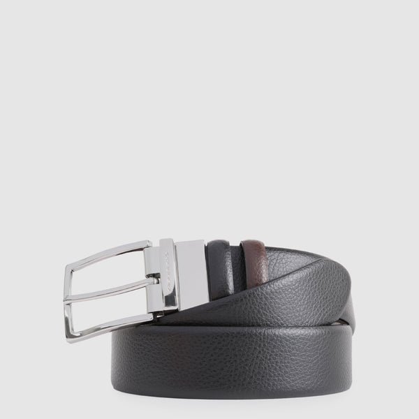 Reversible men’s belt with prong buckle