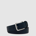 Men's Full-Grain Leather Belt with Prong Buckle