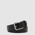 Men's Full-Grain Leather Belt with Prong Buckle
