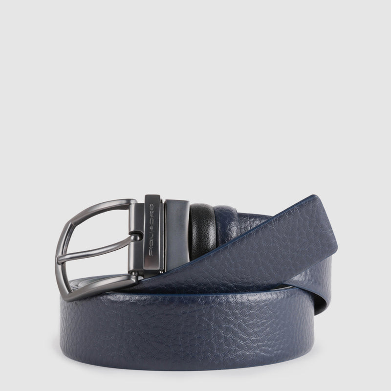 Reversible men’s belt with prong buckle