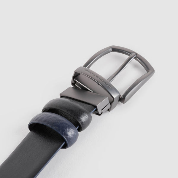 Reversible men’s belt with prong buckle
