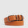 Men’s leather belt with prong buckle