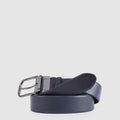 Men's Reversible Leather Belt Black Square