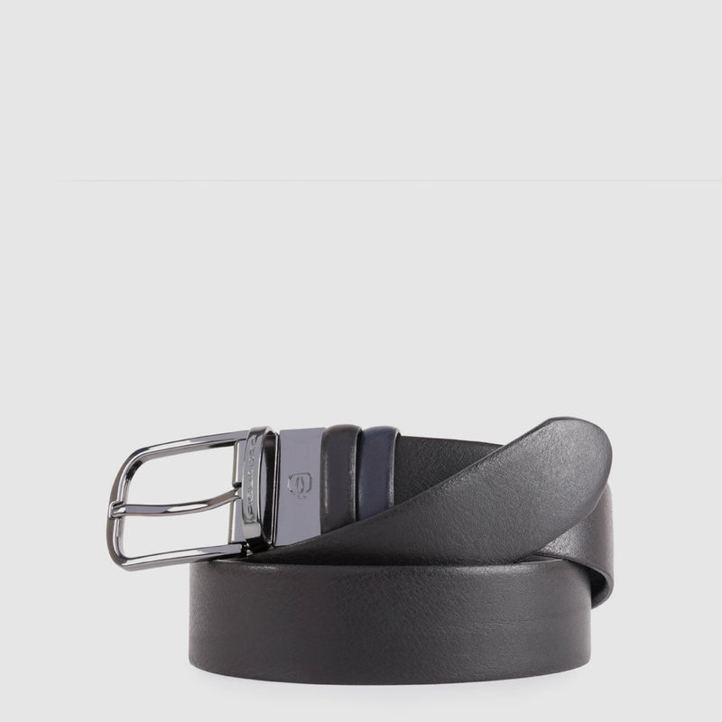 Reversible men’s belt with prong buckle