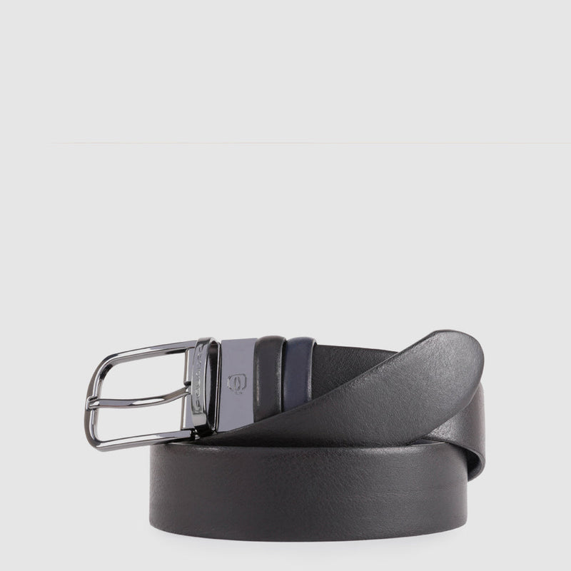 Men’s leather belt with prong buckle - 4