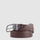 Men’s leather belt with prong buckle