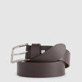 Men's Leather Belt with Prong Buckle
