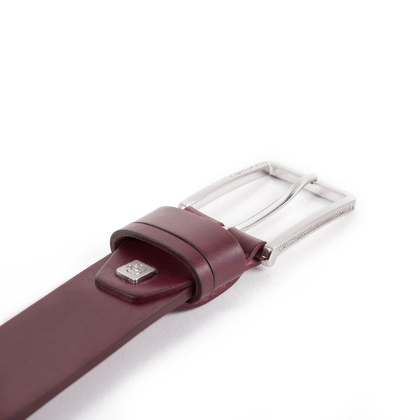Men's Leather Belt with Prong Buckle - 2
