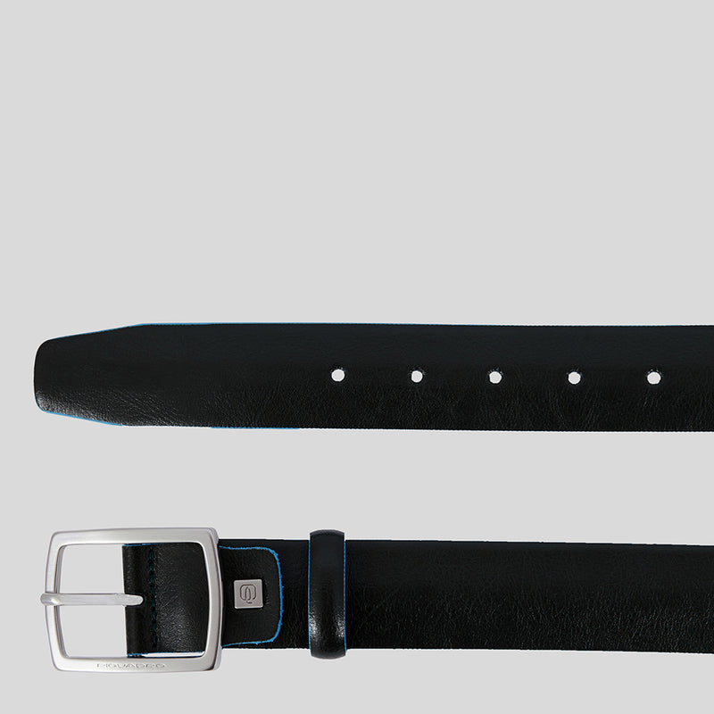 Cintura In Tela Blu Navy Con Fibbia Argentata (girovita 38-39) - Unisex, Stile Vintage Anni '70 - Foto 2