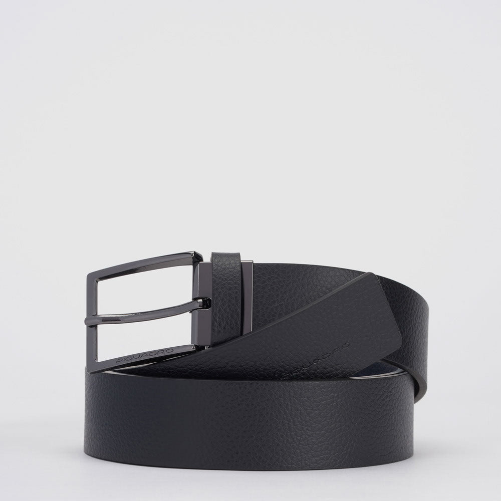 Reversibile men’s belt with prong buckle