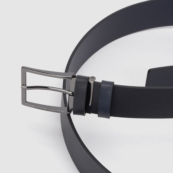 Reversibile men’s belt with prong buckle