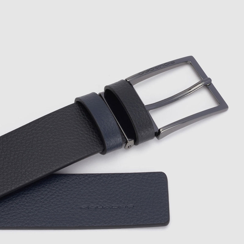 Reversibile men’s belt with prong buckle