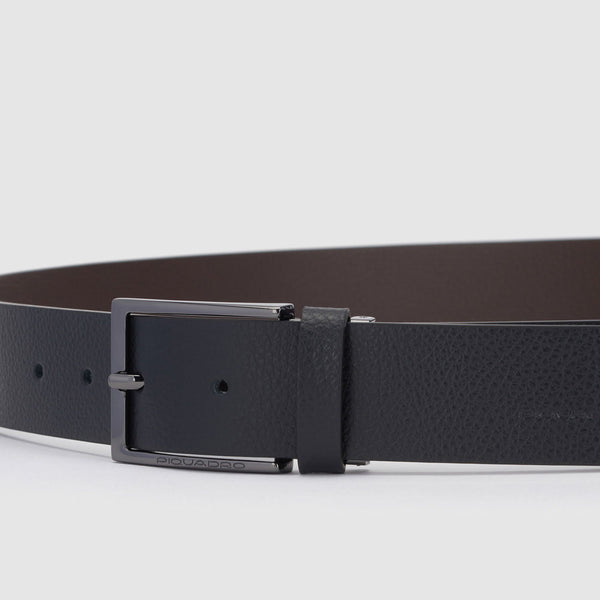 Reversibile men’s belt with prong buckle