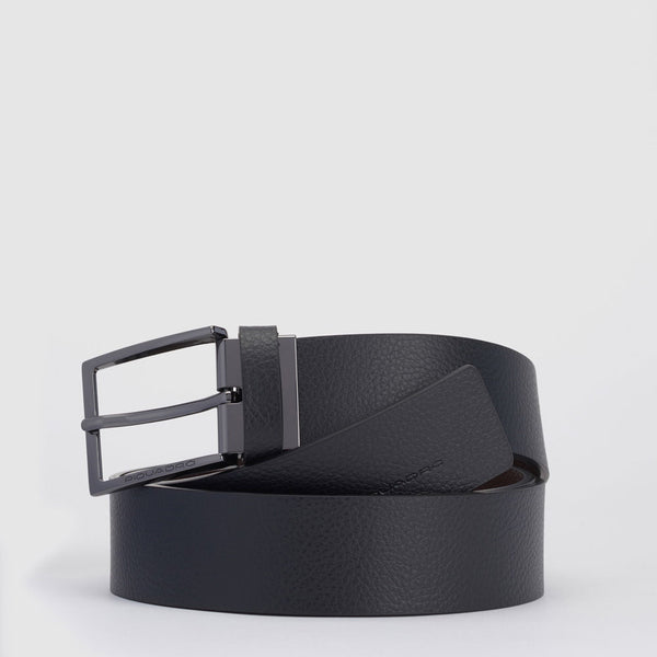 Reversibile men’s belt with prong buckle