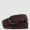 Reversible men's suede belt with prong buckle