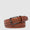 Men’s leather belt with prong buckle