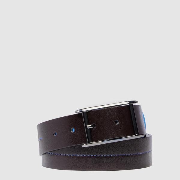 Men’s leather belt with prong buckle - 1