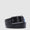 Men’s leather belt with prong buckle