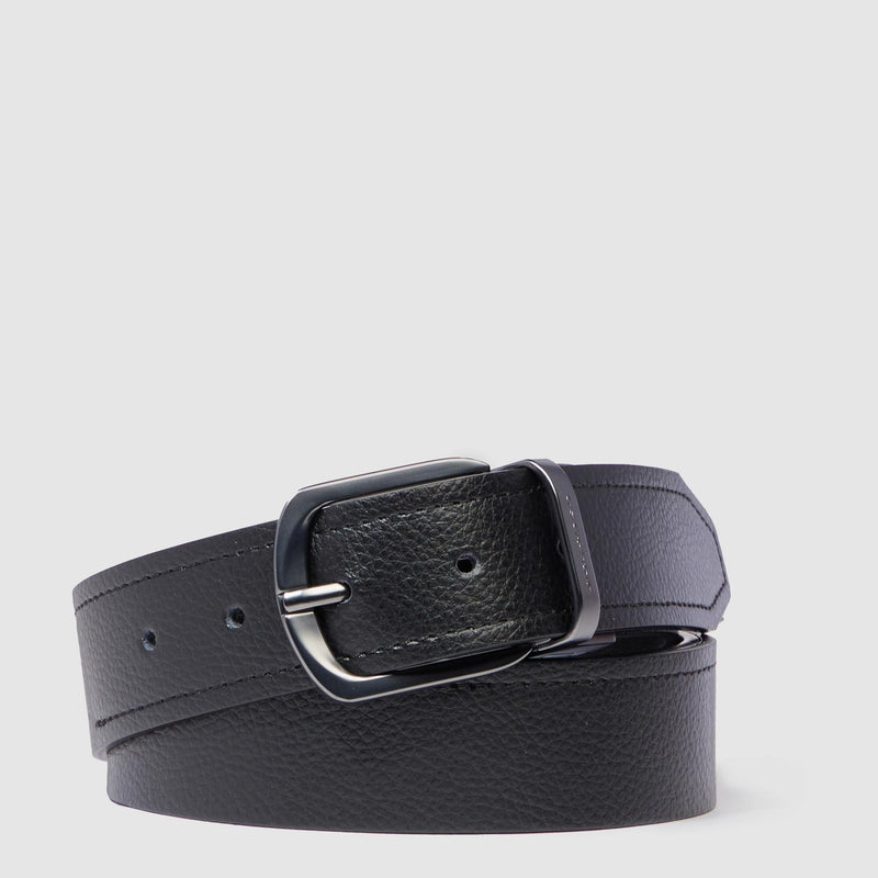 Men’s leather belt with prong buckle - 4