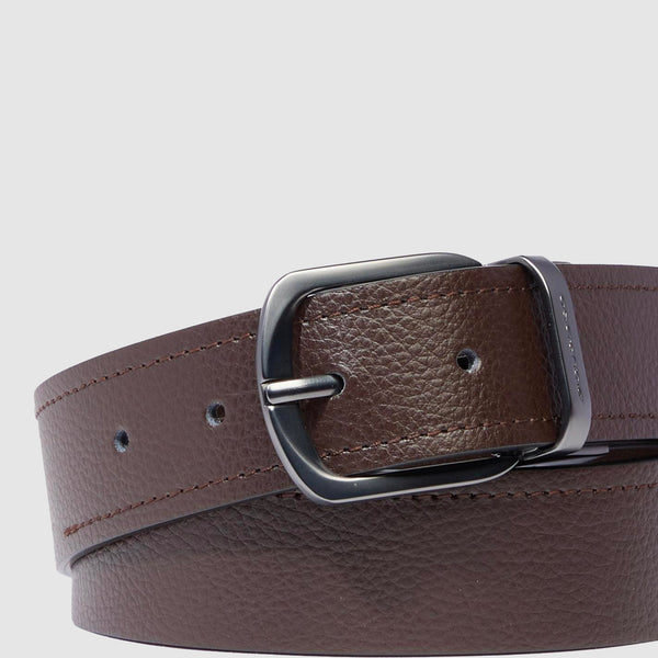 Men’s leather belt with prong buckle - 3