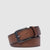 Men’s leather belt with prong buckle