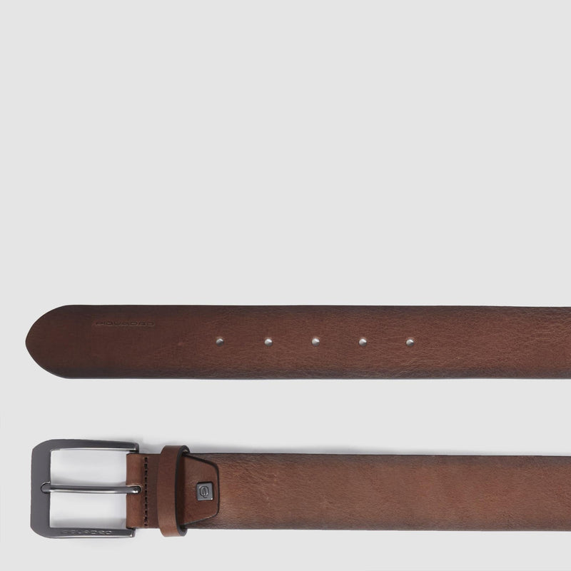 Men’s leather belt with prong buckle - 11