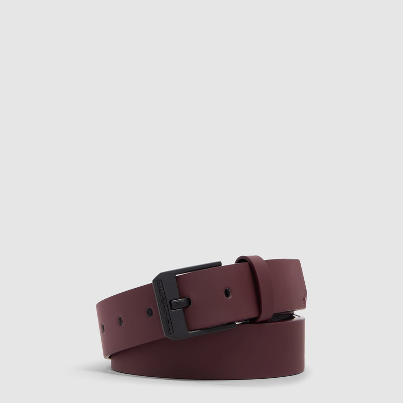 Men's Fabric Belt with Prong Buckle, Made in Italy - 4