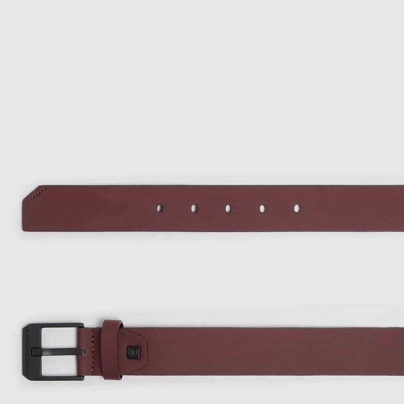 Men's Fabric Belt with Prong Buckle, Made in Italy