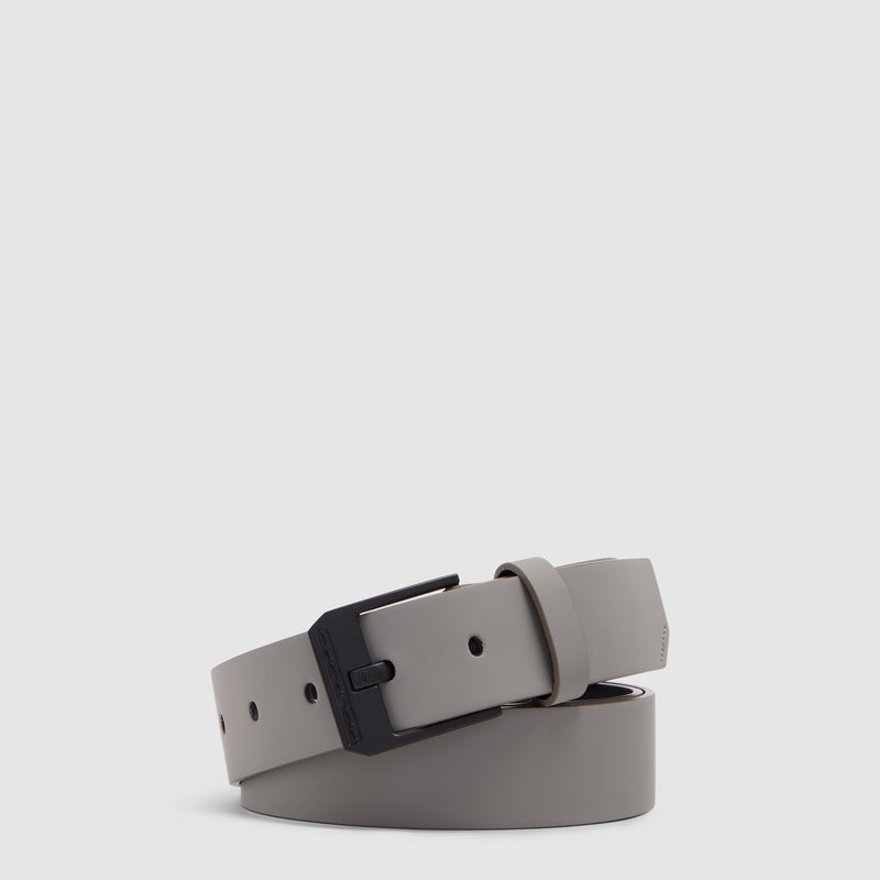 Men's Fabric Belt with Prong Buckle, Made in Italy