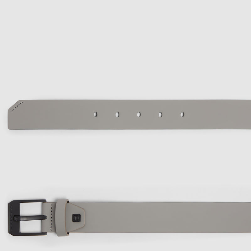 Men's Fabric Belt with Prong Buckle, Made in Italy